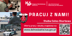 Plakat promujący nabór do Służby Celno-Skarbowej z linkiem do strony www.dolnoslaskie.kas.gov.pl (źródło: IAS Wrocław)